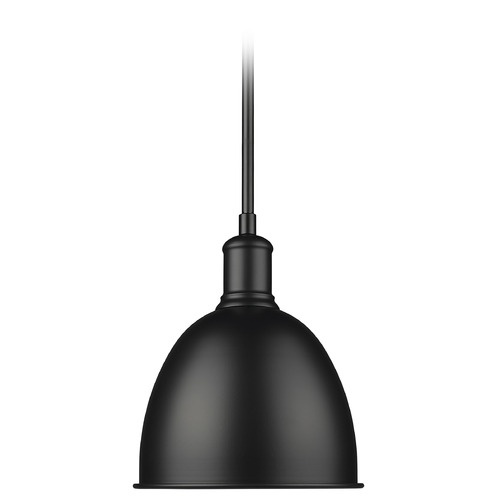 Z-Lite Sawyer Matte Black Mini Pendant by Z-Lite 4500P8-MB