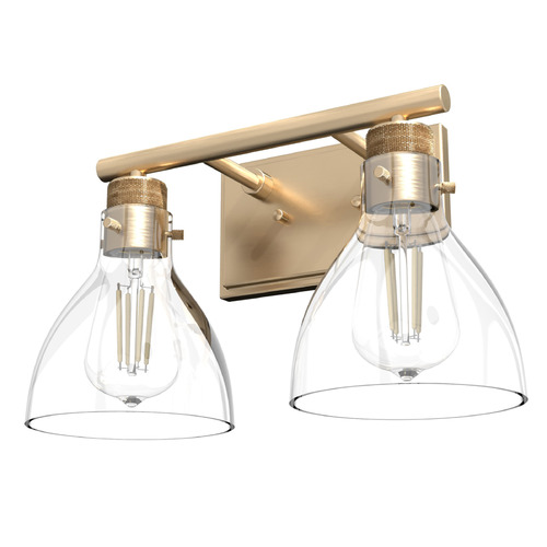 Hunter Fan Company Hunter Fan Company Van Nuys Alturas Gold Bathroom Light 48034