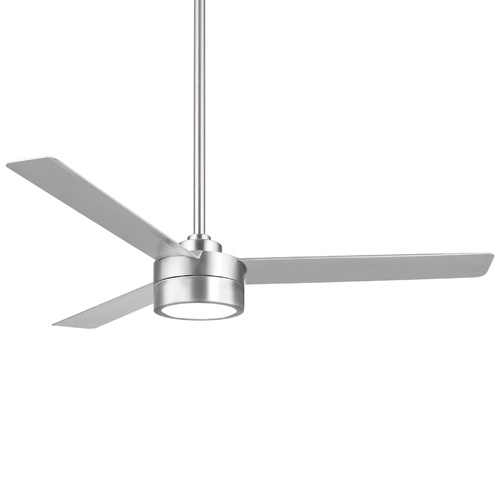 Roto 52-Inch LED Ceiling Fan in Brushed Aluminum by Minka Aire