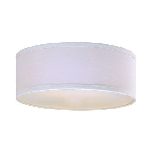 14-In Linen Drum Shade in White for Milo Collection by Design Classics