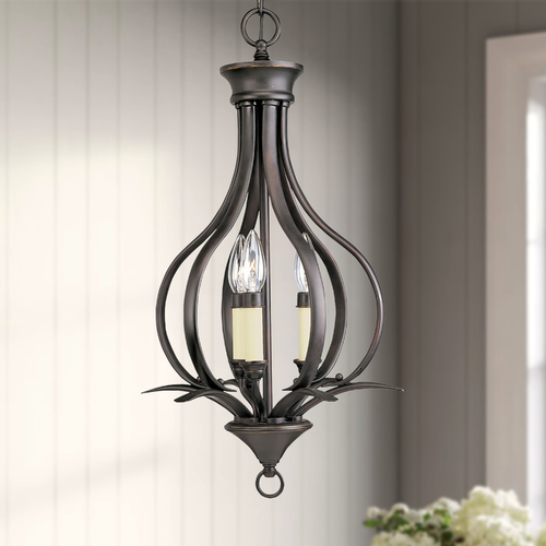 Trinity Pendant in Antique Bronze by Progress Lighting