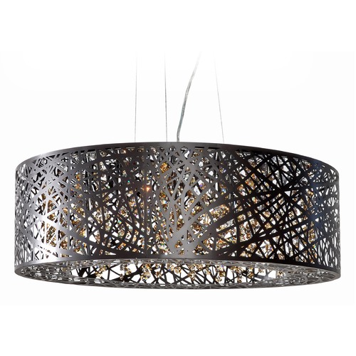 Inca 9-Light LED Pendant in Bronze by ET2 Lighting