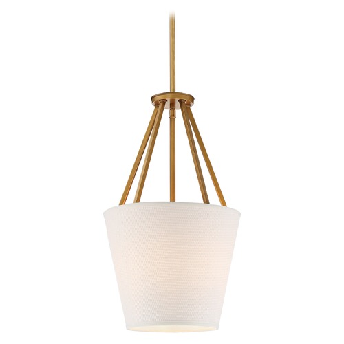 Seneca Natural Brass Pendant by Nuvo Lighting