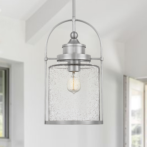 Payson Brushed Nickel Mini Pendant by Quoizel Lighting