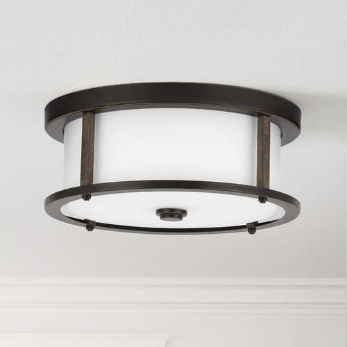 Mast Antique Bronze Flush Mount by Progress Lighting
