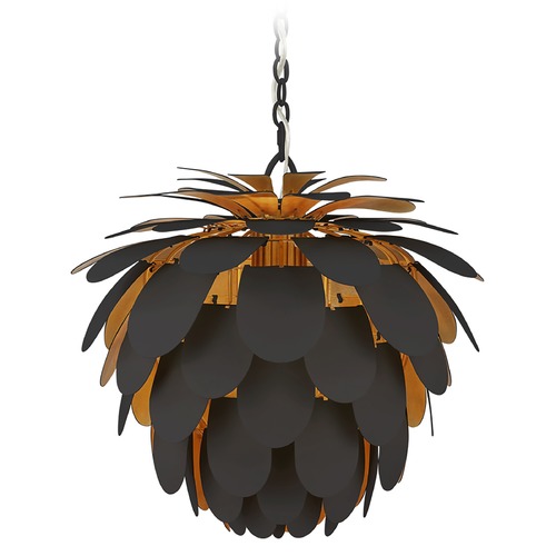 E.F. Chapman Cynara Small Chandelier in Matte Black by Visual Comfort Signature