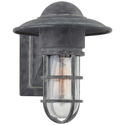 E.F. Chapman Marine Outdoor Wall Light in Zinc by Visual Comfort Signature