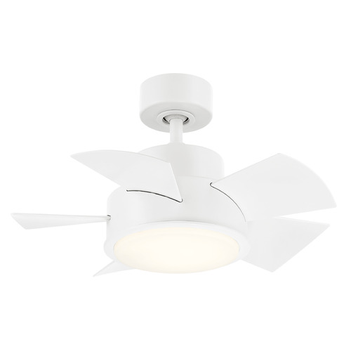 Modern Forms by WAC Lighting Vox 26-Inch LED Smart Fan in Matte White by Modern Forms FR-W1802-26L-MW