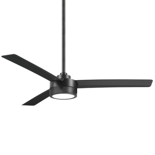 Roto 52-Inch LED Ceiling Fan in Coal Black by Minka Aire