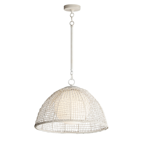 Cestino 21-Inch Pendant in Weathered White by Maxim Lighting