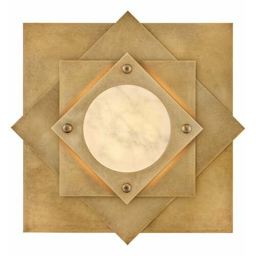Claude 19.75-Inch LED Wall Sconce in Heritage Brass by Fredrick Ramond