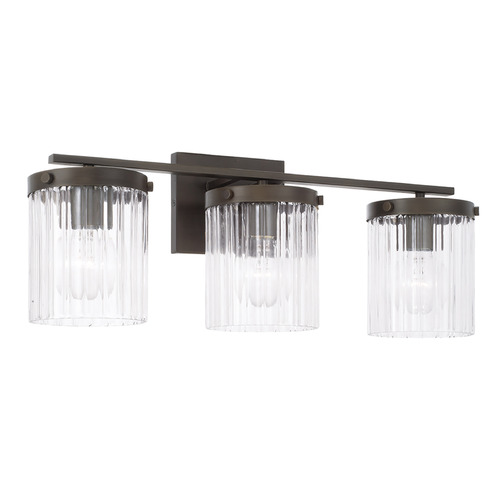 Vaughn 3-Light Vanity Light in Oil Rubbed Bronze by Capital Lighting