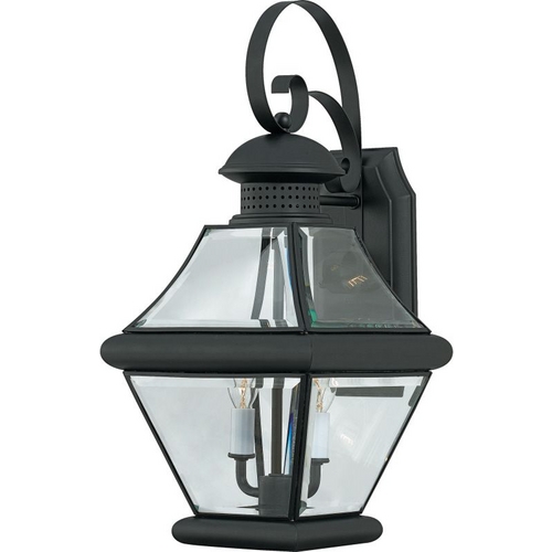 Quoizel Lighting Rutledge Outdoor Wall Light in Mystic Black by Quoizel Lighting RJ8409K