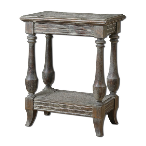 Uttermost Lighting Accent Table in Waxed Limestone Finish 24295