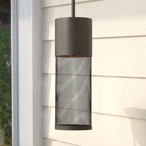 Modern Outdoor Hanging Light in Buckeye Bronze by Hinkley Lighting