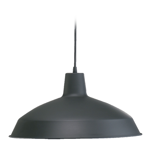 Quorum Lighting Barn Light Black 16-inch Wide by Quorum Lighting 6822-59