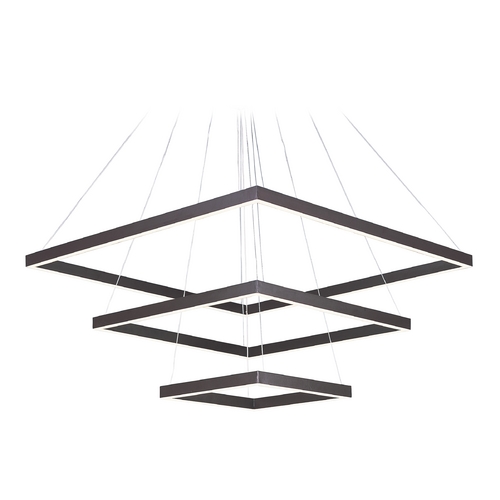 Quad 3-Tier LED Pendant in Bronze by ET2 Lighting