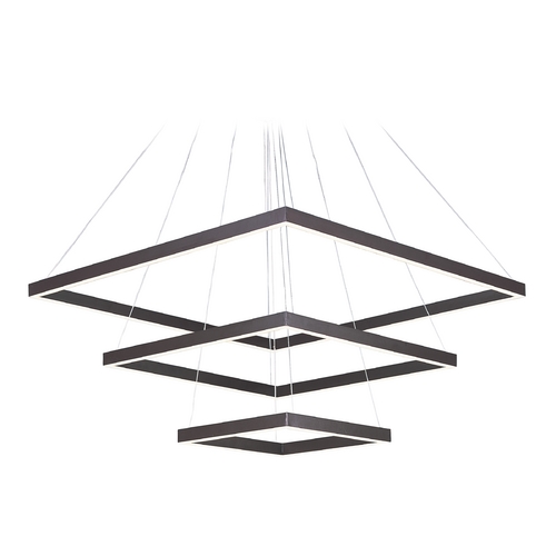 ET2 Lighting Quad 3-Tier LED Pendant in Bronze by ET2 Lighting E22407-BZ