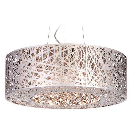 Inca 9-Light LED Pendant in Polished Chrome by ET2 Lighting