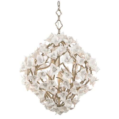 Corbett Lighting Corbett Lighting Lily Enchanted Silver Leaf Pendant Light 211-46