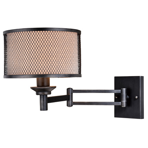 Vaxcel Lighting Vaxcel Lighting Polk Warm Pewter Swing Arm Lamp W0260