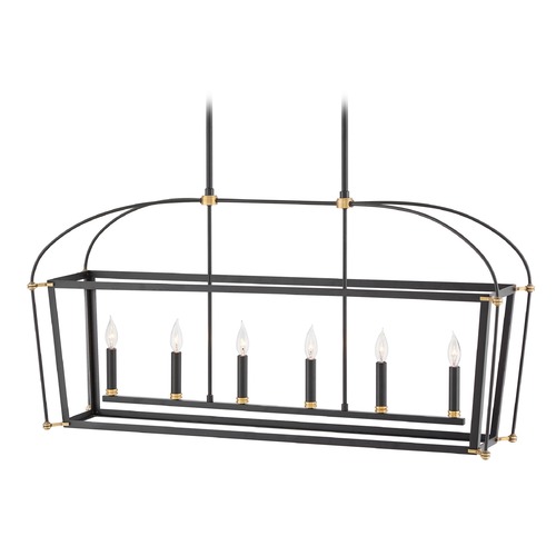 Selby  48-Inch Linear Pendant in Black by Hinkley Lighting