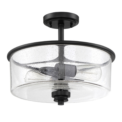 Craftmade Lighting Bolden Flat Black Semi-Flush Mount by Craftmade Lighting 50552-FB