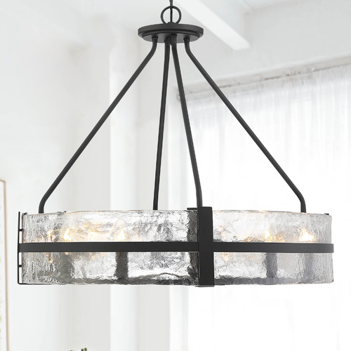 Savoy House Hudson 8-Light Matte Black Pendant by Savoy House 7-1850-8-89