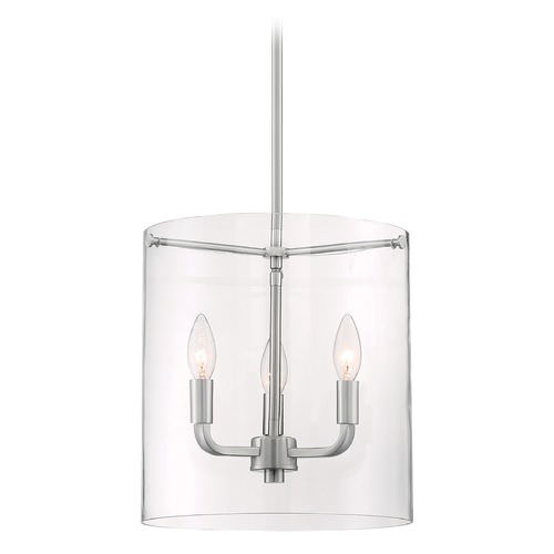 Sommerset Brushed Nickel Pendant by Satco Lighting