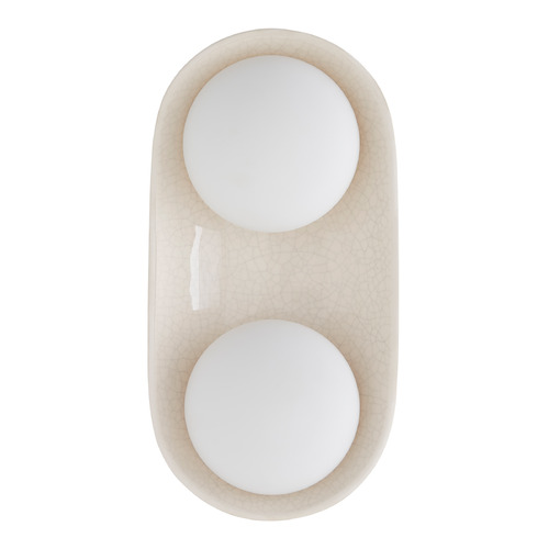 Glaze Large Sconce in Blackened Steel and Ivory by Arteriors Home