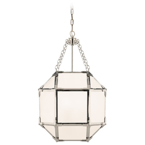 Suzanne Kasler Morris Lantern in Polished Nickel by Visual Comfort Signature
