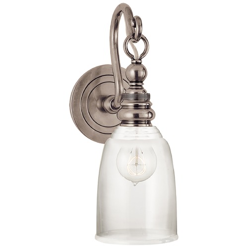 Visual Comfort Signature Collection E.F. Chapman Boston Sconce in Antique Nickel by Visual Comfort Signature SL2934ANCG