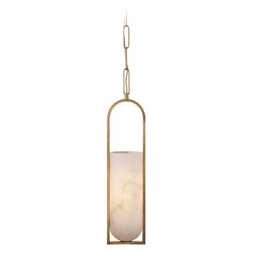 Visual Comfort Signature Collection Kelly Wearstler Melange Elongated Pendant in Brass by Visual Comfort Signature KW5512ABALB