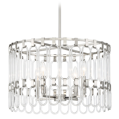 George Kovacs Lighting George Kovacs Charming Polished Nickel Pendant Light P5384-613