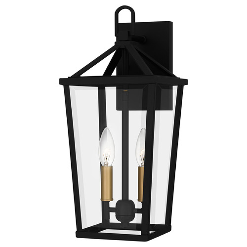 Quoizel Lighting Hull Matte Black Outdoor Wall Light