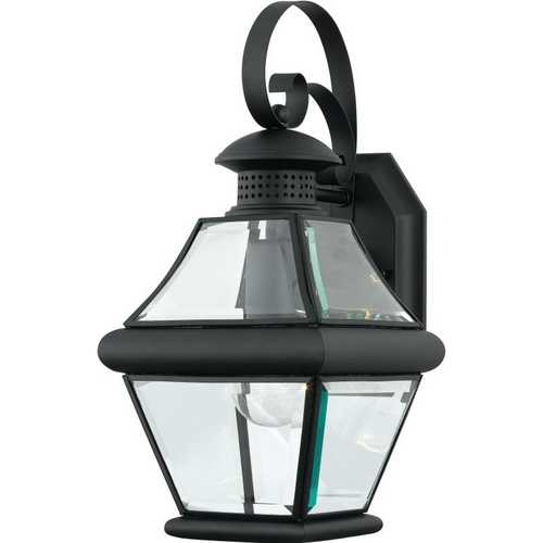 Quoizel Lighting Rutledge Outdoor Wall Light in Mystic Black by Quoizel Lighting RJ8407K