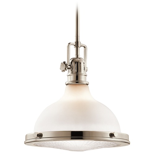 Hatteras Bay 11.50-Inch Pendant in Polished Nickel by Kichler Lighting