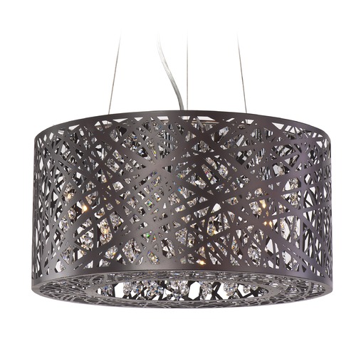 Inca 7-Light LED Pendant in Bronze by ET2 Lighting