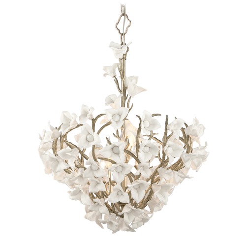 Corbett Lighting Lily Enchanted Silver Leaf Pendant by Corbett Lighting 211-47