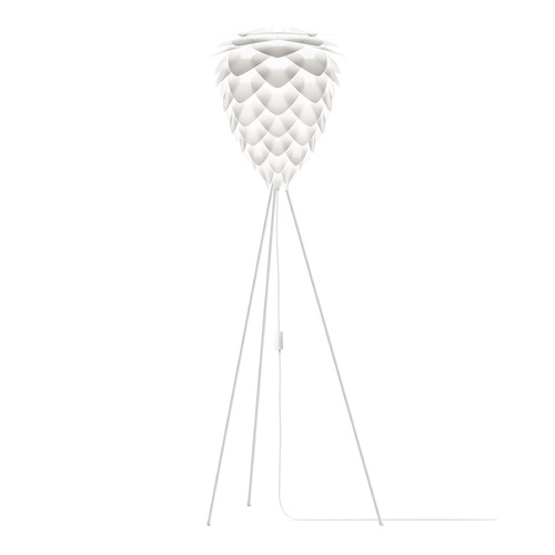 UMAGE UMAGE Matte White Floor Lamp with Abstract Shade 2017_4011