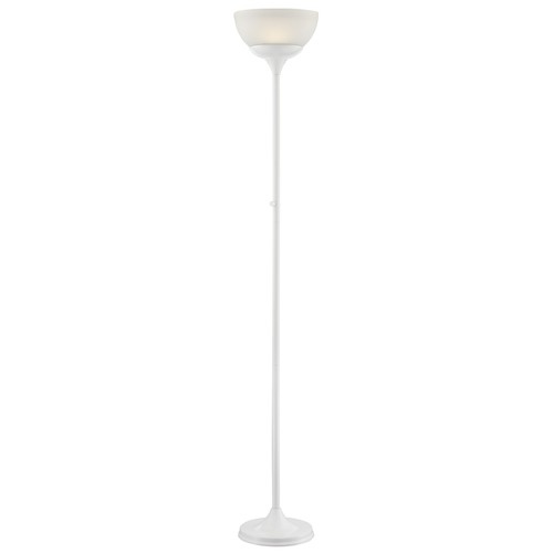 Ward White LED Torchiere Lamp by Lite Source Lighting