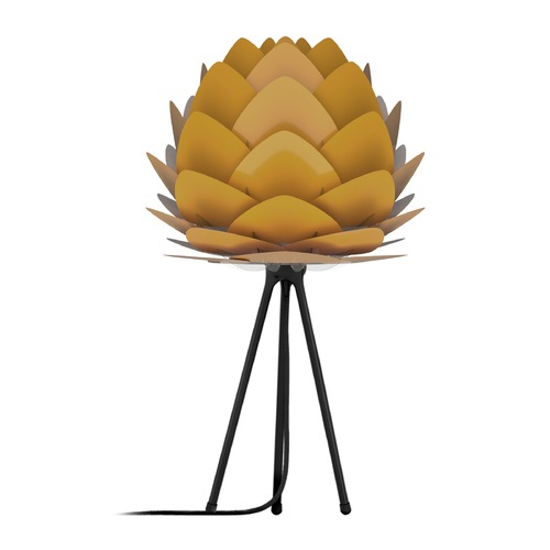 UMAGE UMAGE Black Table Lamp with Saffron Metal Shade 2138_4024