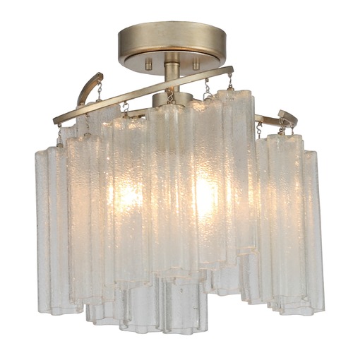 Maxim Lighting Victoria Golden Silver Semi-Flush Mount by Maxim Lighting 39570WFLGS