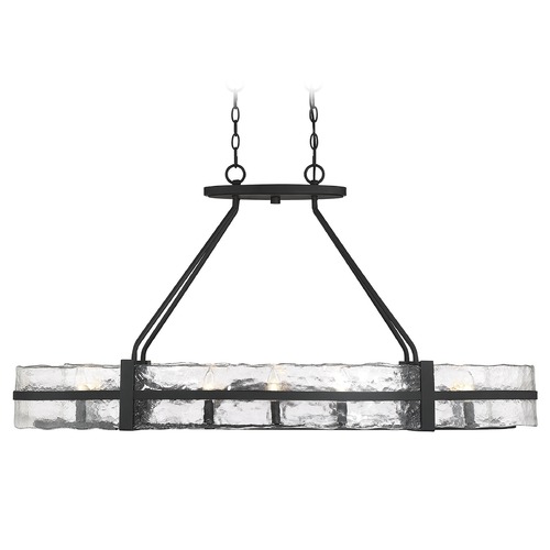 Savoy House Hudson 10-Light Matte Black Oval Chandelier by Savoy House 1-1852-10-89