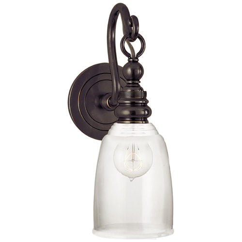 Visual Comfort Signature Collection E.F. Chapman Boston Loop Arm Sconce in Bronze by Visual Comfort Signature SL2934BZCG