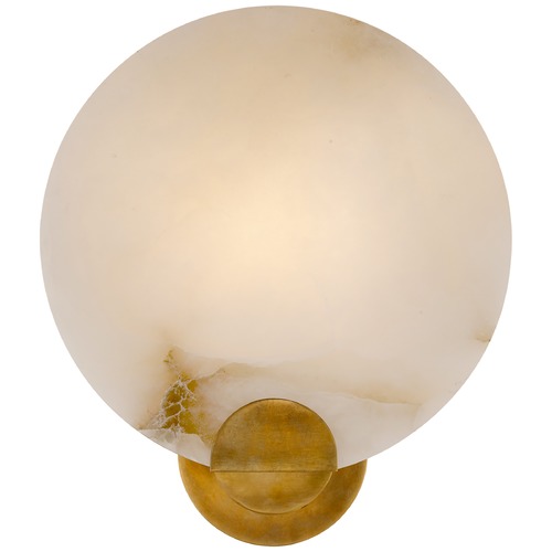 Visual Comfort Signature Collection Aerin Iveala Single Sconce in Antique Brass by Visual Comfort Signature ARN2039HABALB
