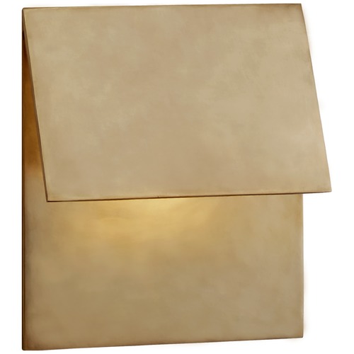 Visual Comfort Signature Collection Kelly Wearstler Esker Fold Sconce in Brass by Visual Comfort Signature KW2707AB