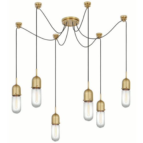 Thomas OBrien Junio Chandelier in Antique Brass by VC Signature