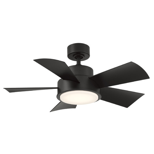 Modern Forms by WAC Lighting Vox 38-Inch LED Smart Fan in Matte Black by Modern Forms FR-W1802-38L-MB