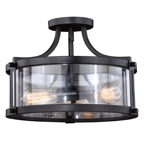 Vaxcel Lighting Holbrook Noble Bronze Semi-Flushmount Light